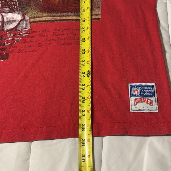 NFL (Nutmeg) - Kansas City Chiefs Locker Room T-Shirt 1990s X-Large - Picture 6 of 11